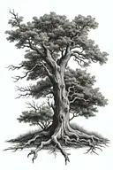 ash tree tattoo design idea