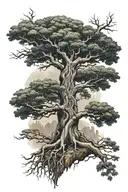 yggdrasil tree tattoo design idea