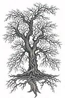 ash tree tattoo design idea
