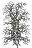 ash tree tattoo design idea