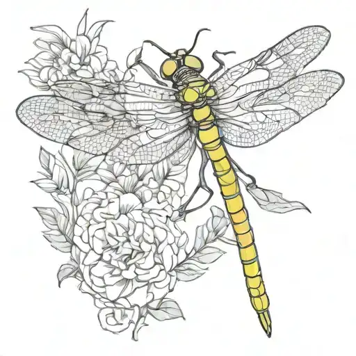 dragon-fly tattoo design idea
