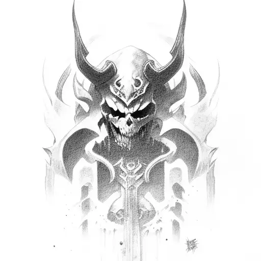 Darksiders death tattoo design idea