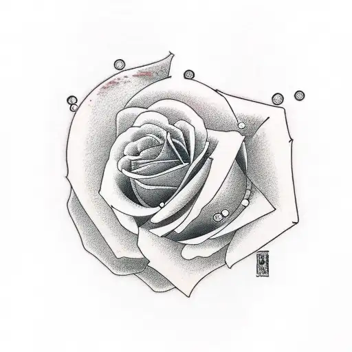 Roses with the words Time Heals Nothing tattoo design idea
