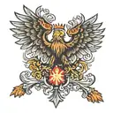 polish eagle  tattoo design idea