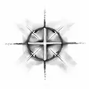 three simple crosses with the text "King of Kings under tattoo design idea