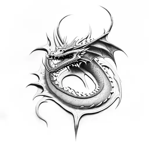 sexy dragon for forearm tattoo like in game of thrones but not snake like tattoo design idea