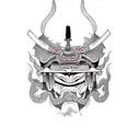 Samurai full back tattoo design idea