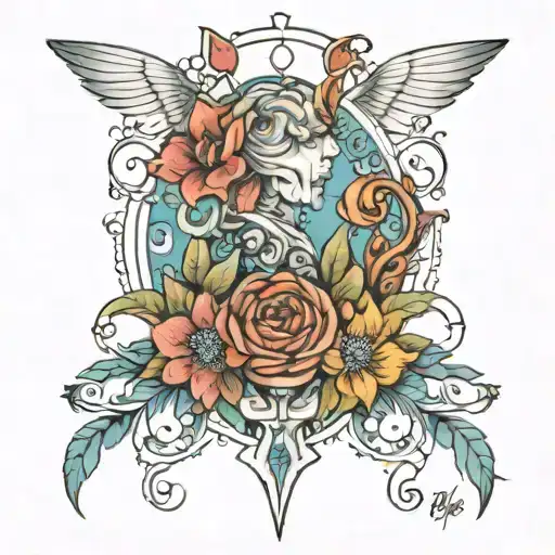 143 ILY tattoo design idea