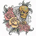 143 ILY tattoo design idea