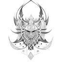 nordic tribal tattoo design idea