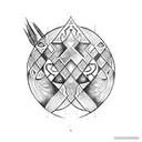 nordic tribal tattoo design idea
