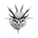 satan tattoo design idea