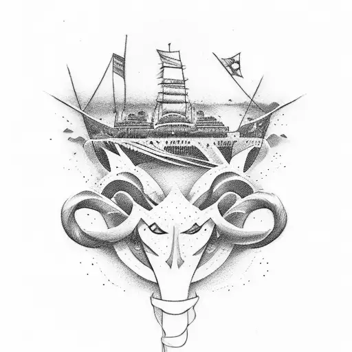  written “steady as she goes” on the ship tattoo design idea