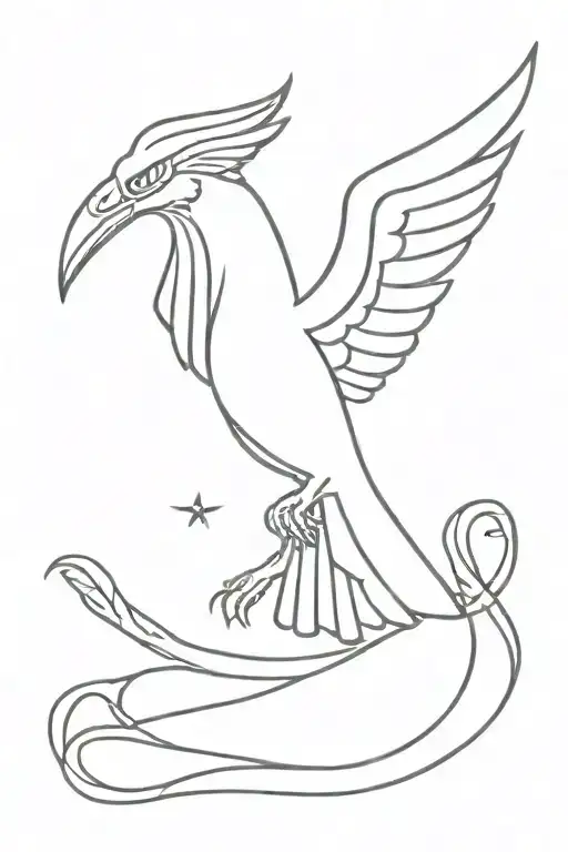 I am the bird of Hermes Greek Mythology tattoo design idea