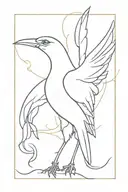 I am the bird of Hermes tattoo design idea
