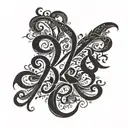 Bozkurt script written in Gokturkish alphabet tattoo design idea
