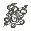 Bozkurt script written in Gokturkish alphabet tattoo design idea
