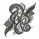Bozkurt script written in Gokturkish alphabet tattoo design idea
