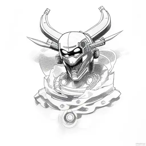 concept design tattoo cyberpunk with akira reference tattoo design idea