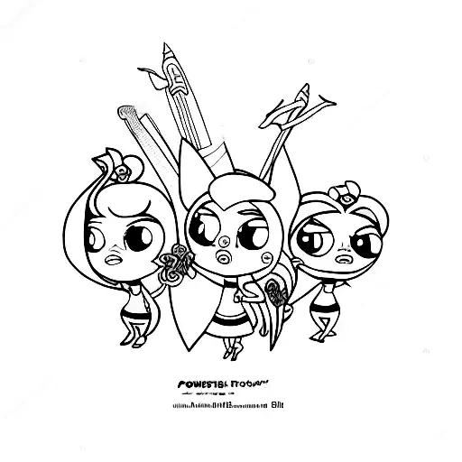 powerpuff girls tattoo design idea