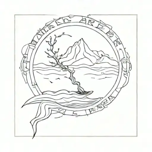lyrics Cried a river and drowned the whole world tattoo design idea