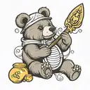 honey bear   tattoo design idea