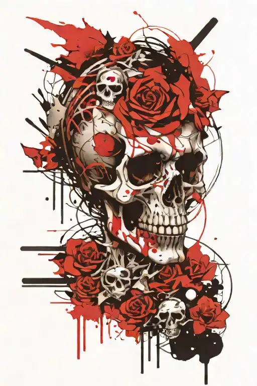 death date tattoo design idea