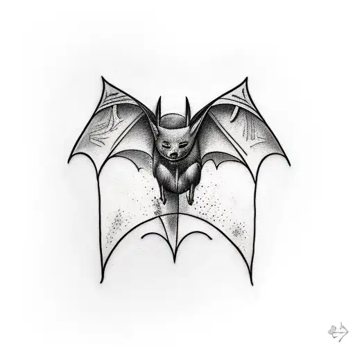 Lyles Flying Fox. Black and White Drawing by Amy E Fraser - Pixels