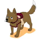 mascota perro  tattoo design idea