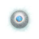 Spherical orb, emitting light through cracks tattoo design idea