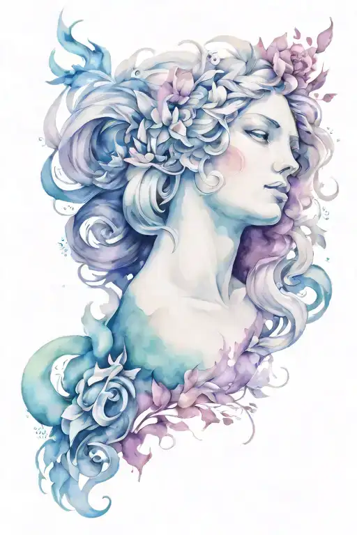 I want a tattoo with all the mythological Greek gods tattoo design idea
