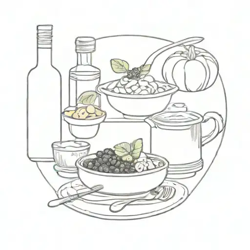 Culinary tattoo design idea