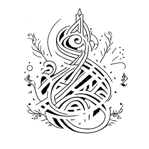 script tattoo with letters mjf jjf tattoo design idea