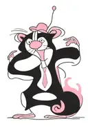 pink panther tattoo design idea