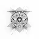 Basic infinity symbol with AJ and HJ in the lines tattoo design idea