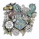 Aston Villa tattoo design idea