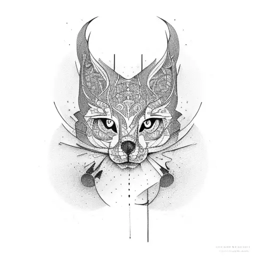 mirror tattoo design idea