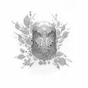 mirror tattoo design idea