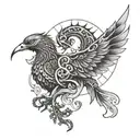 Escorpión con alas tattoo design idea