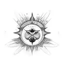 Dragonfly, cardinal, sun, lion, lamb tattoo design idea