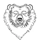 Bear paw tattoo design idea