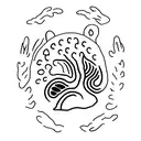 Bear paw tattoo design idea