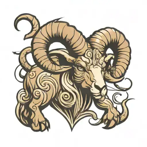aries ram tattoo design idea
