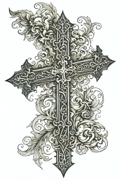 Faded Cross tattoo tattoo design idea