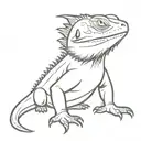 bearded dragon tattoo design idea
