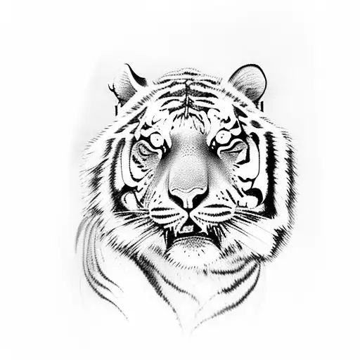 tiger eye and eyes the woman tattoo design idea