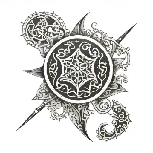 bouclier rohan tattoo design idea