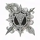 bouclier rohan tattoo design idea