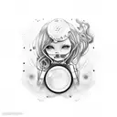 inner child tattoo design idea