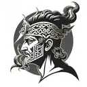 greek god Hermes tattoo design idea